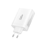 Tech-Protect 140W GaN Väggladdare m. 1 x USB-A & 3 x USB-C – Vit