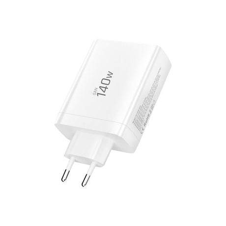 Tech-Protect 140W GaN Väggladdare m. 1 x USB-A & 3 x USB-C – Vit