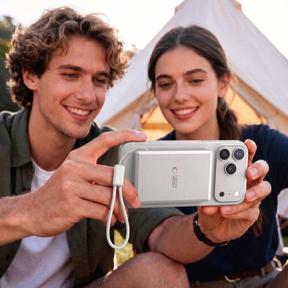 Tech-Protect PB40 LifeMag 25W PowerBank 10.000mAh - MagSafe / Qi2 Kompatibel - Vit