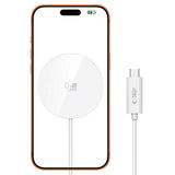Tech-Protect 25W Qi2 Magnetisk Trådlös Laddare - MagSafe Kompatibel - Vit