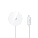 Tech-Protect 25W Qi2 Magnetisk Trådlös Laddare - MagSafe Kompatibel - Vit