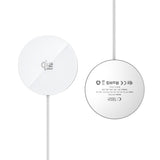 Tech-Protect 25W Qi2 Magnetisk Trådlös Laddare - MagSafe Kompatibel - Vit