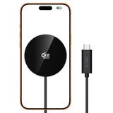 Tech-Protect 25W Qi2 Magnetisk Trådlös Laddare - MagSafe Kompatibel - Svart
