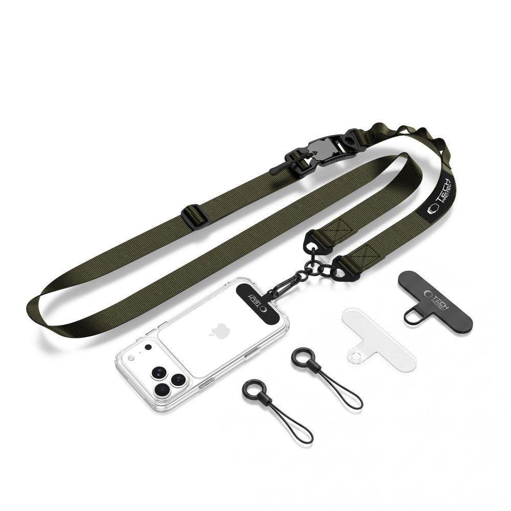 Tech-Protect Rope Crossbody Strap - Grön