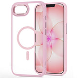 iPhone 17e / 16e Tech-Protect MagMat Skal - MagSafe Kompatibel - Genomskinlig / Rosa