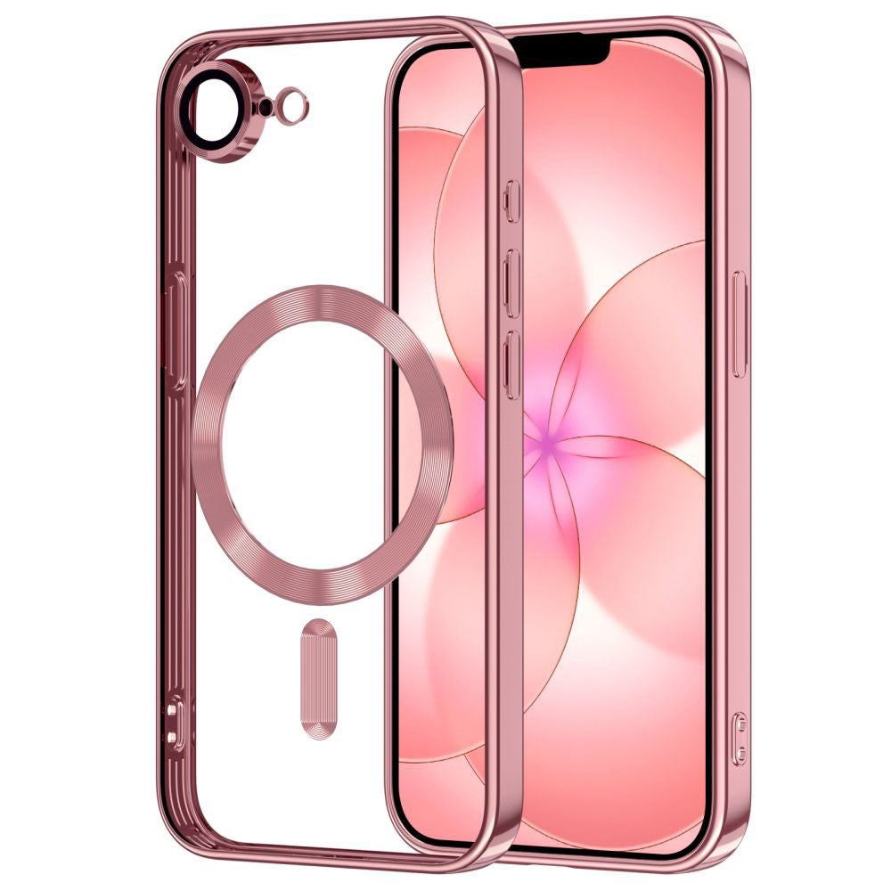 iPhone 17e / 16e Tech-Protect MagFlex Skal - MagSafe Kompatibel - Genomskinlig / Rose Gold