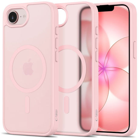 iPhone 17e / 16e Tech-Protect BasicMag Hybrid Skal - MagSafe Kompatibel - Matt Rosa