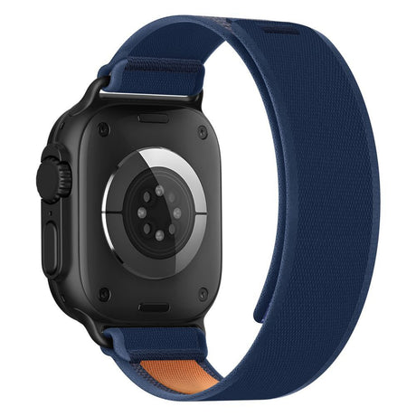 Apple Watch (44/SE/45/46/49Mm) Tech-Protect Nylon Elite Armband - Blå / Orange