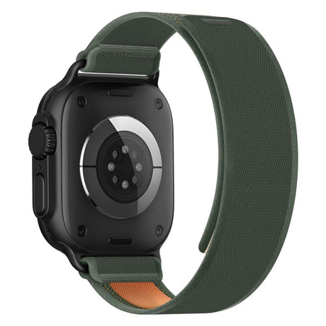 Apple Watch (44/SE/45/46/49Mm) Tech-Protect Nylon Elite Armband - Grön / Orange
