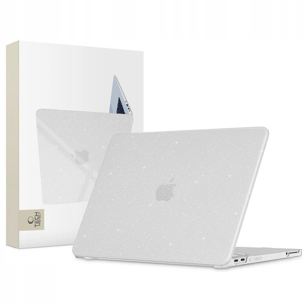 MacBook Neo 13 A18 Pro (2026) Tech-Protect Smartshell Skal - Glitter Clear