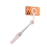 Tech-Protect L10S Bluetooth Tripod Selfie Stick – MagSafe Kompatibel – Rosa / Silver