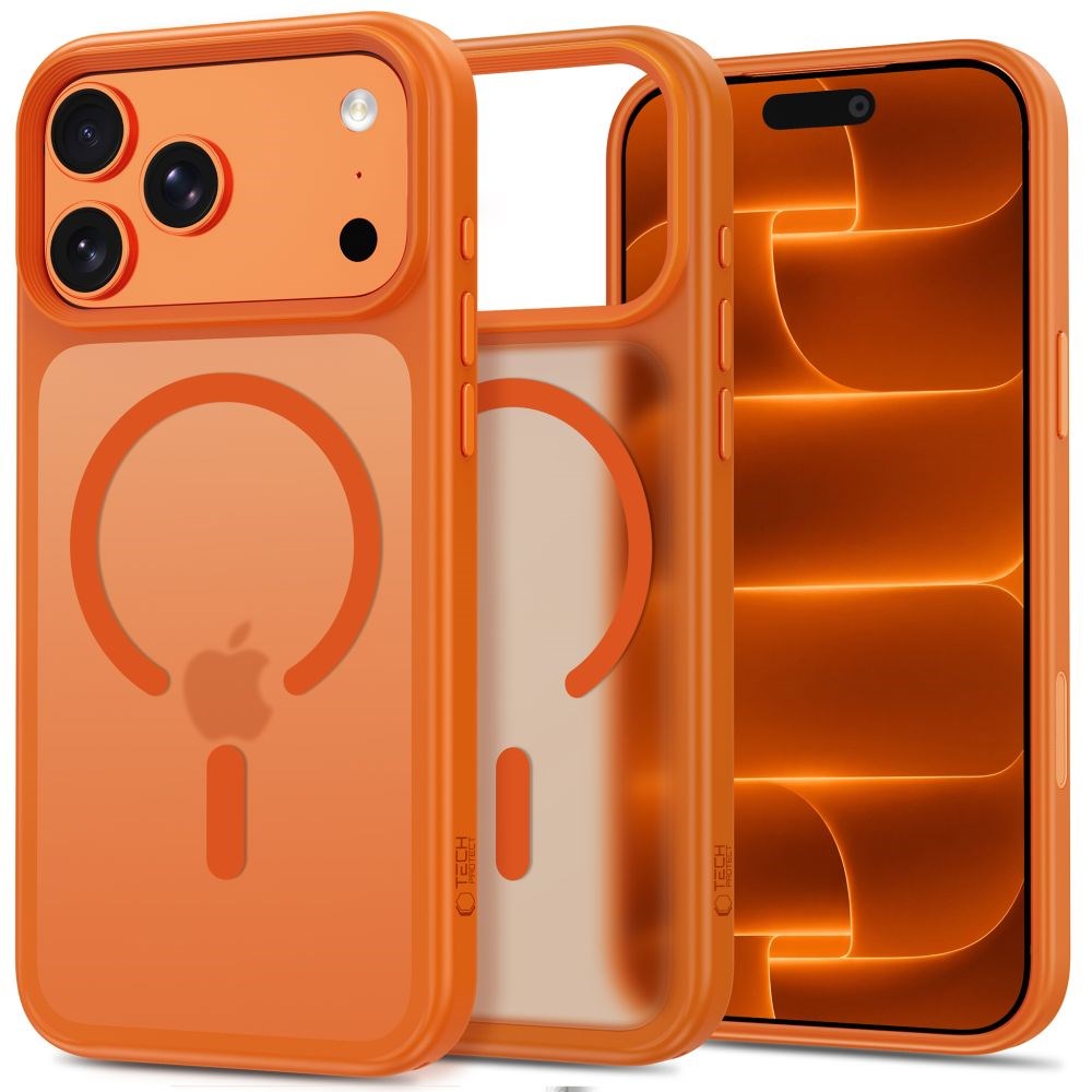 iPhone 18 Pro Max / 17 Pro Max Tech-Protect MagMat Skal - MagSafe Kompatibel - Matt Orange