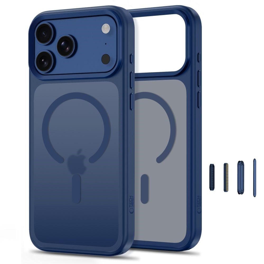 iPhone 18 Pro Max / 17 Pro Max Tech-Protect MagMat Skal - MagSafe Kompatibel - Matt Mörkblå