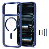 iPhone 18 Pro / 17 Pro Tech-Protect MagMat Skal - MagSafe Kompatibel - Genomskinlig / Blå
