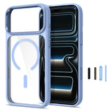 iPhone 18 Pro Max / 17 Pro Max Tech-Protect MagMat Skal - MagSafe Kompatibel - Genomskinlig / Ljusblå