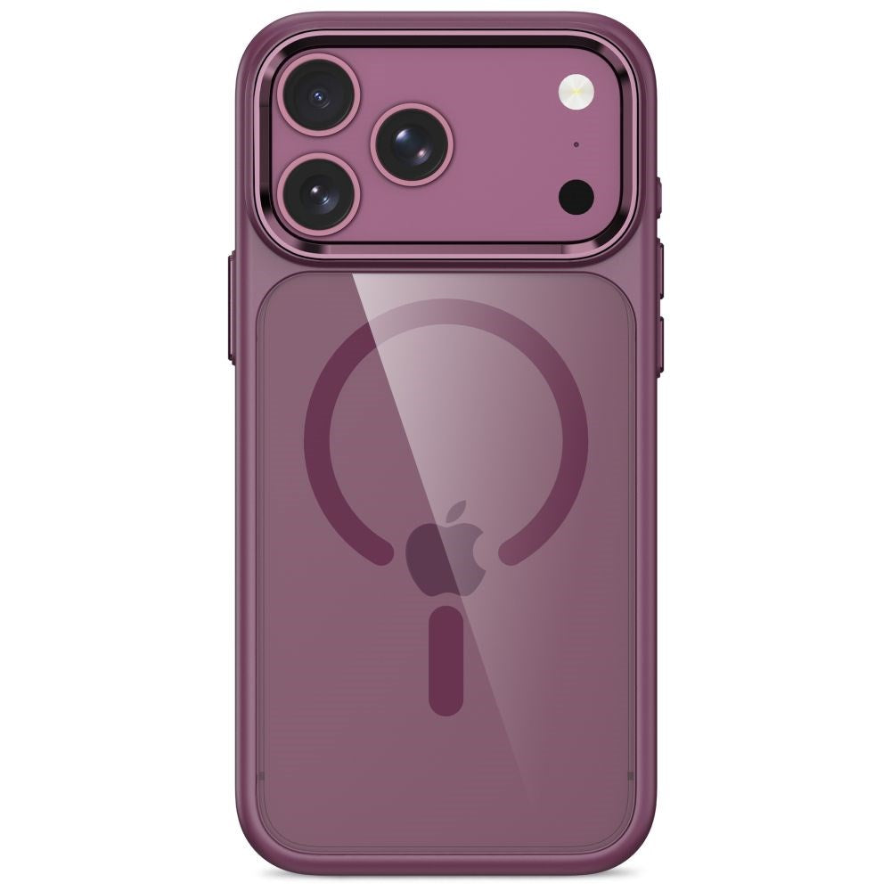 iPhone 18 Pro Max / 17 Pro Max Tech-Protect MagMat Skal - MagSafe Kompatibel - Genomskinlig / Röd