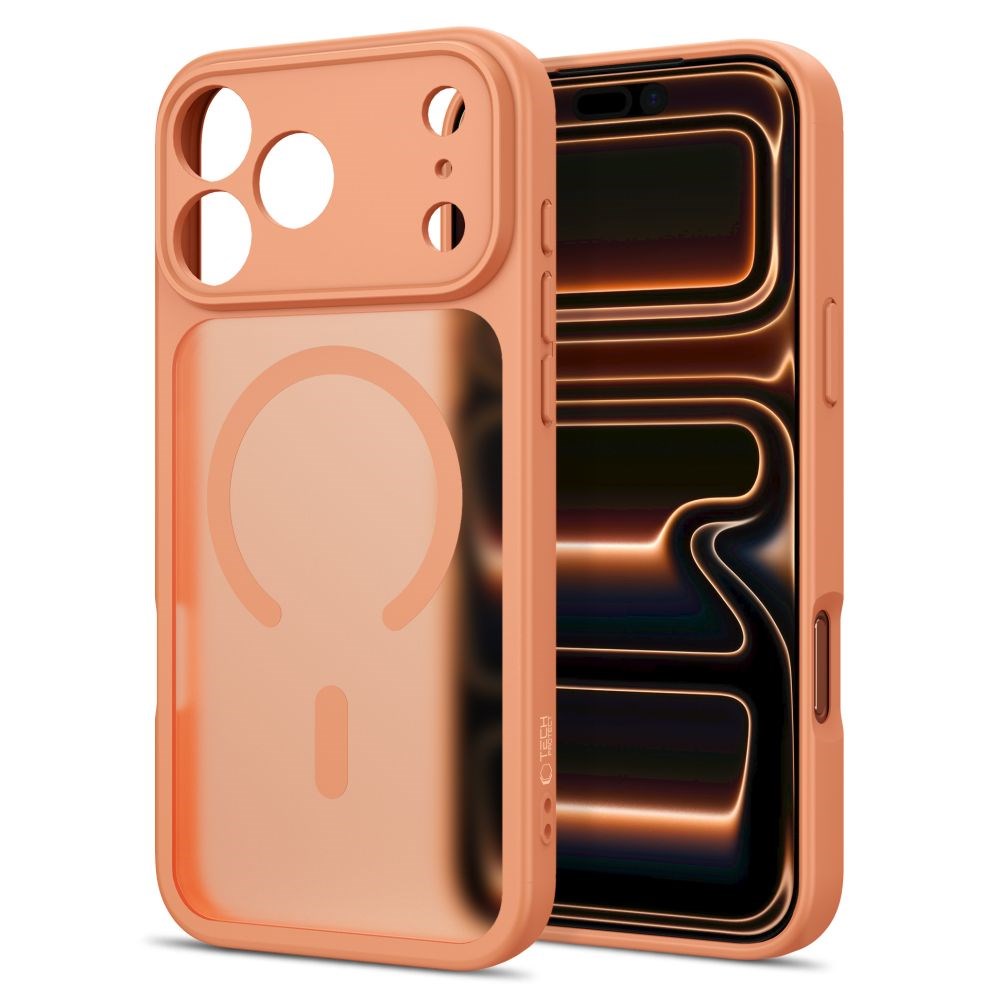 iPhone 17 Pro / 18 Pro Tech-Protect BasicMag Hybrid Skal - MagSafe Kompatibel - Matt Orange