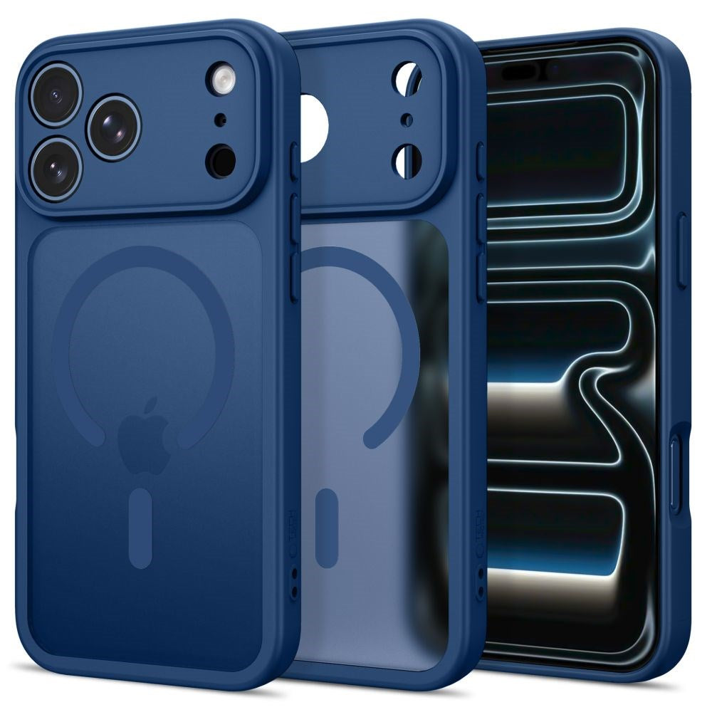 iPhone 17 Pro Max / 18 Pro Max Tech-Protect BasicMag Hybrid Skal - MagSafe Kompatibel - Matt Mörkblå