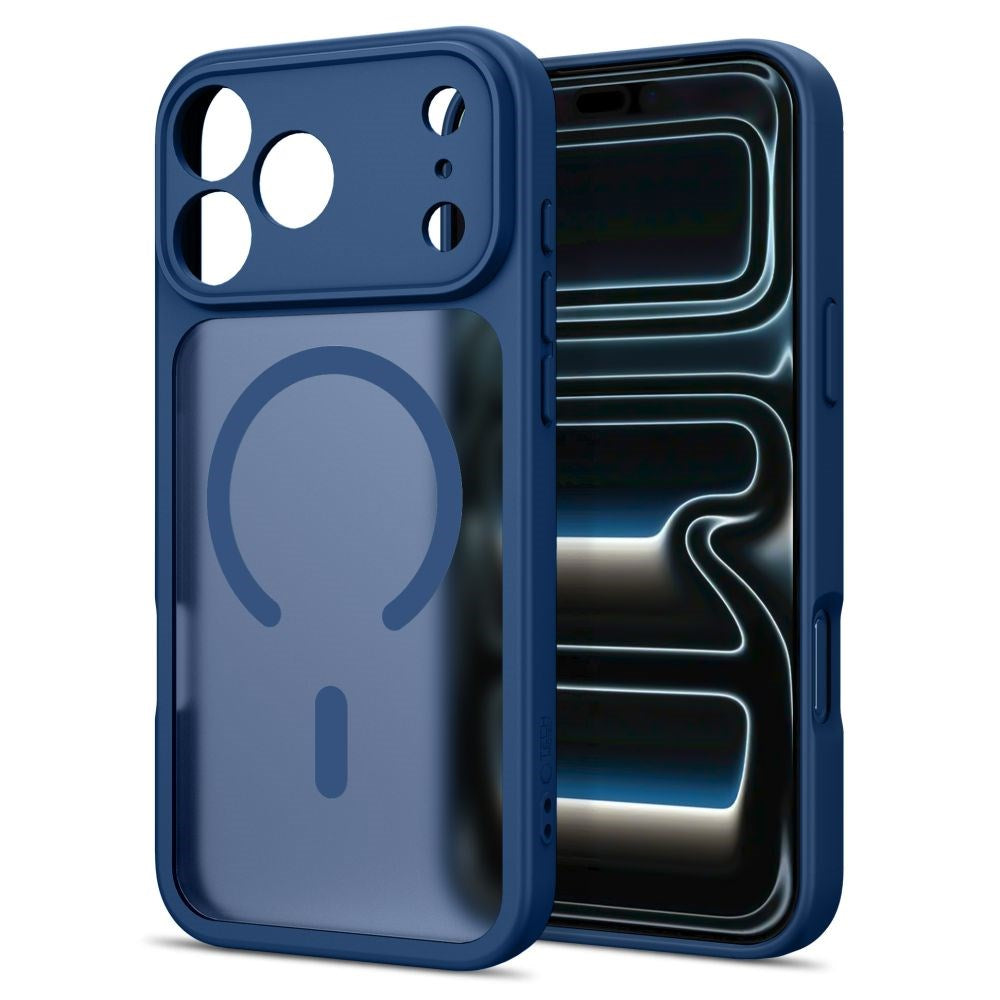 iPhone 17 Pro Max / 18 Pro Max Tech-Protect BasicMag Hybrid Skal - MagSafe Kompatibel - Matt Mörkblå