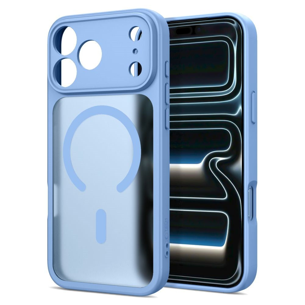 iPhone 17 Pro / 18 Pro Tech-Protect BasicMag Hybrid Skal - MagSafe Kompatibel - Matt Ljusblå