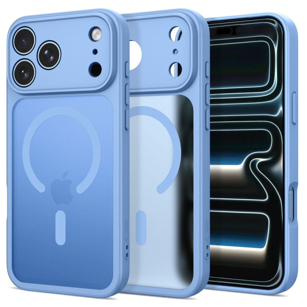 iPhone 17 Pro Max / 18 Pro Max Tech-Protect BasicMag Hybrid Skal - MagSafe Kompatibel - Matt Ljusblå