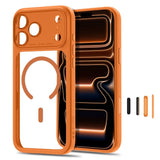 iPhone 18 Pro / 17 Pro Tech-Protect MagPeak Skal - MagSafe Kompatibel - Orange / Transparent