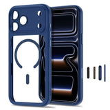 iPhone 18 Pro Max / 17 Pro Max Tech-Protect MagPeak Skal - MagSafe Kompatibel - Mörkblå / Transparent