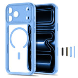 iPhone 18 Pro Max / 17 Pro Max Tech-Protect MagPeak Skal - MagSafe Kompatibel - Ljusblå / Transparent