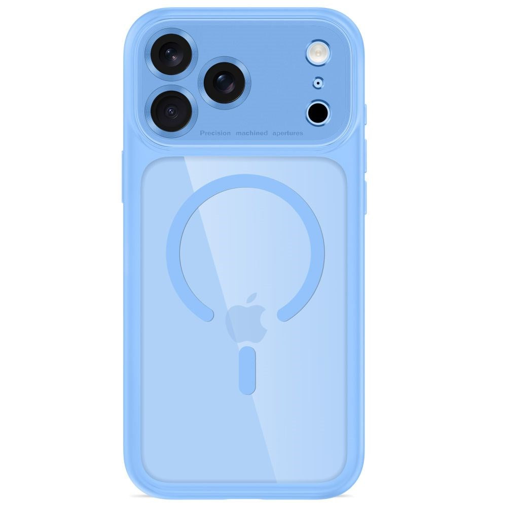iPhone 18 Pro / 17 Pro Tech-Protect MagPeak Skal - MagSafe Kompatibel - Ljusblå / Transparent