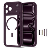 iPhone 18 Pro / 17 Pro Tech-Protect MagPeak Skal - MagSafe Kompatibel - Röd / Transparent