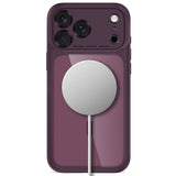 iPhone 18 Pro / 17 Pro Tech-Protect MagPeak Skal - MagSafe Kompatibel - Röd / Transparent