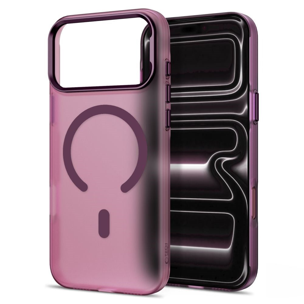 iPhone 18 Pro / 17 Pro Tech-Protect MagZero Skal - MagSafe Kompatibel - Matte Dark Cherry