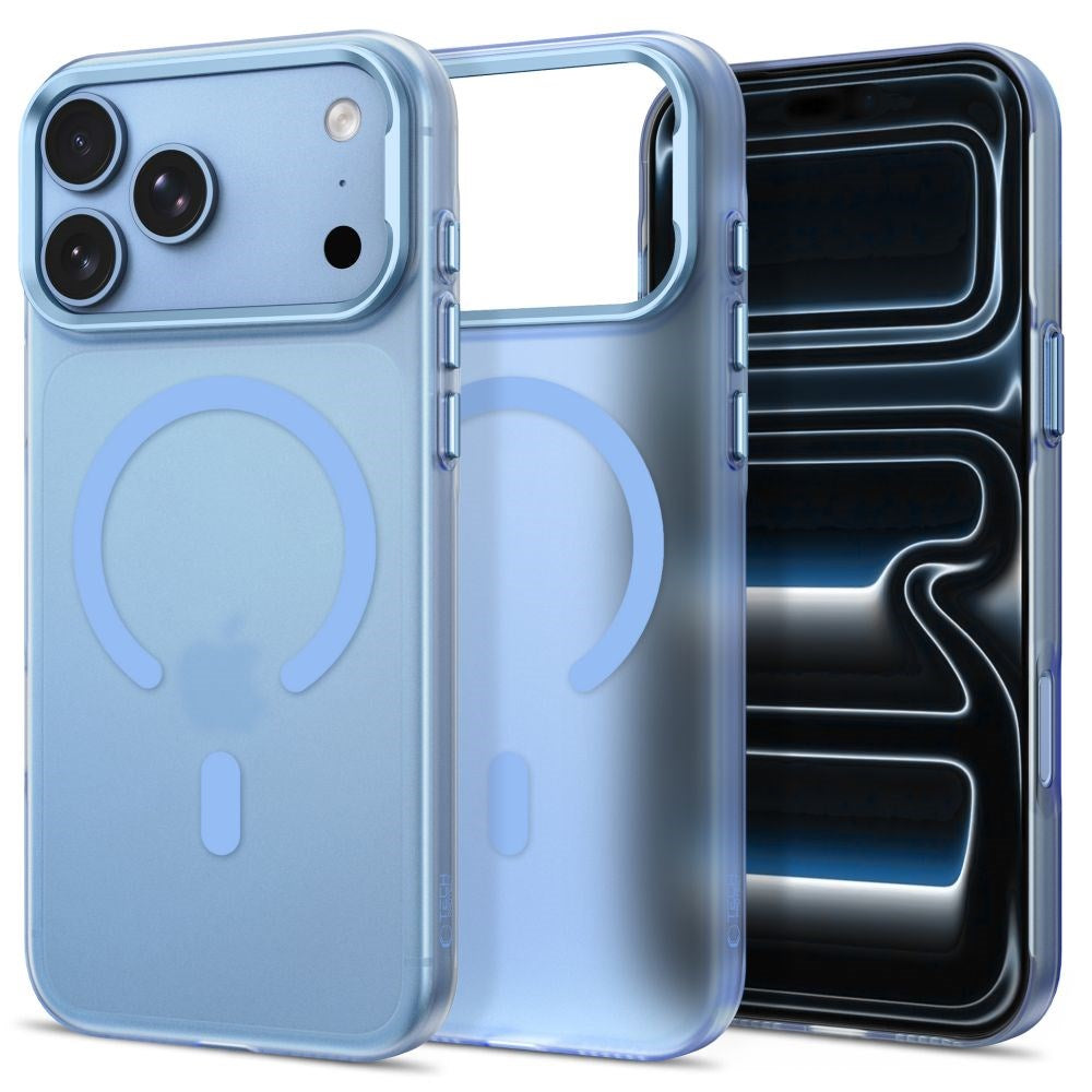 iPhone 18 Pro / 17 Pro Tech-Protect MagZero Skal - MagSafe Kompatibel - Matte Light Blue