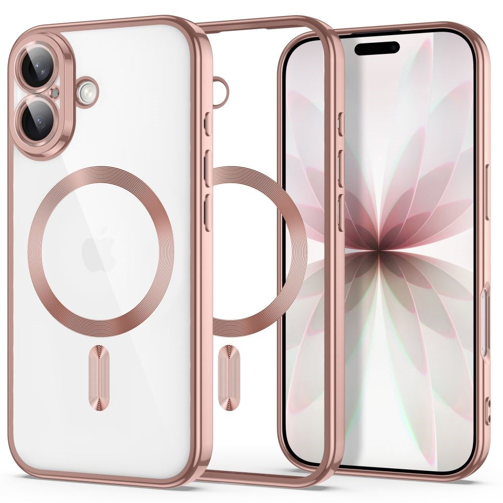 iPhone 17 Tech-Protect MagFlex Skal- MagSafe Kompatibel - Rose Gold / Transparent