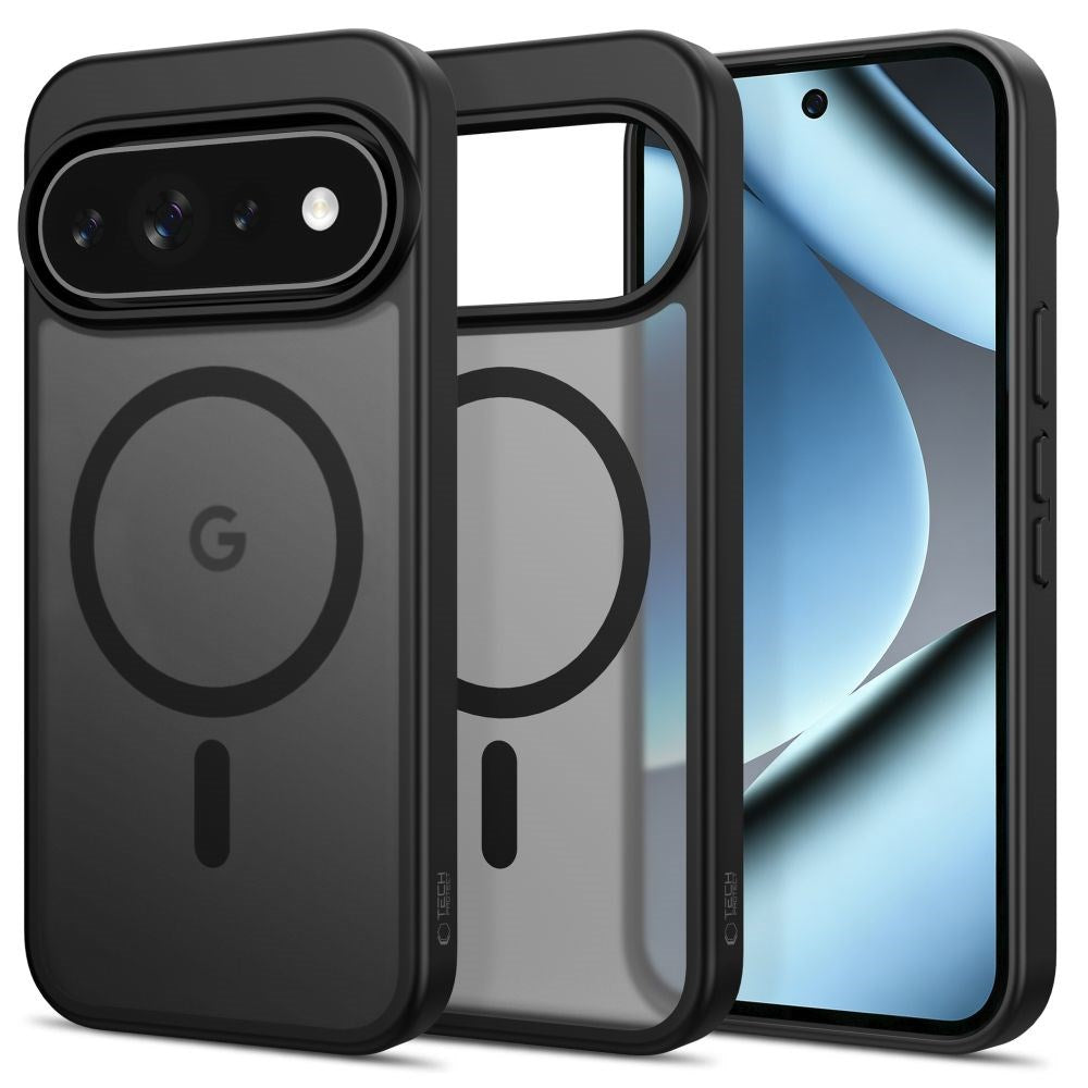 Google Pixel 11 Pro XL / 10 Pro XL / 9 Pro XL Tech-Protect MagMat Skal - MagSafe Kompatibel - Matt Svart