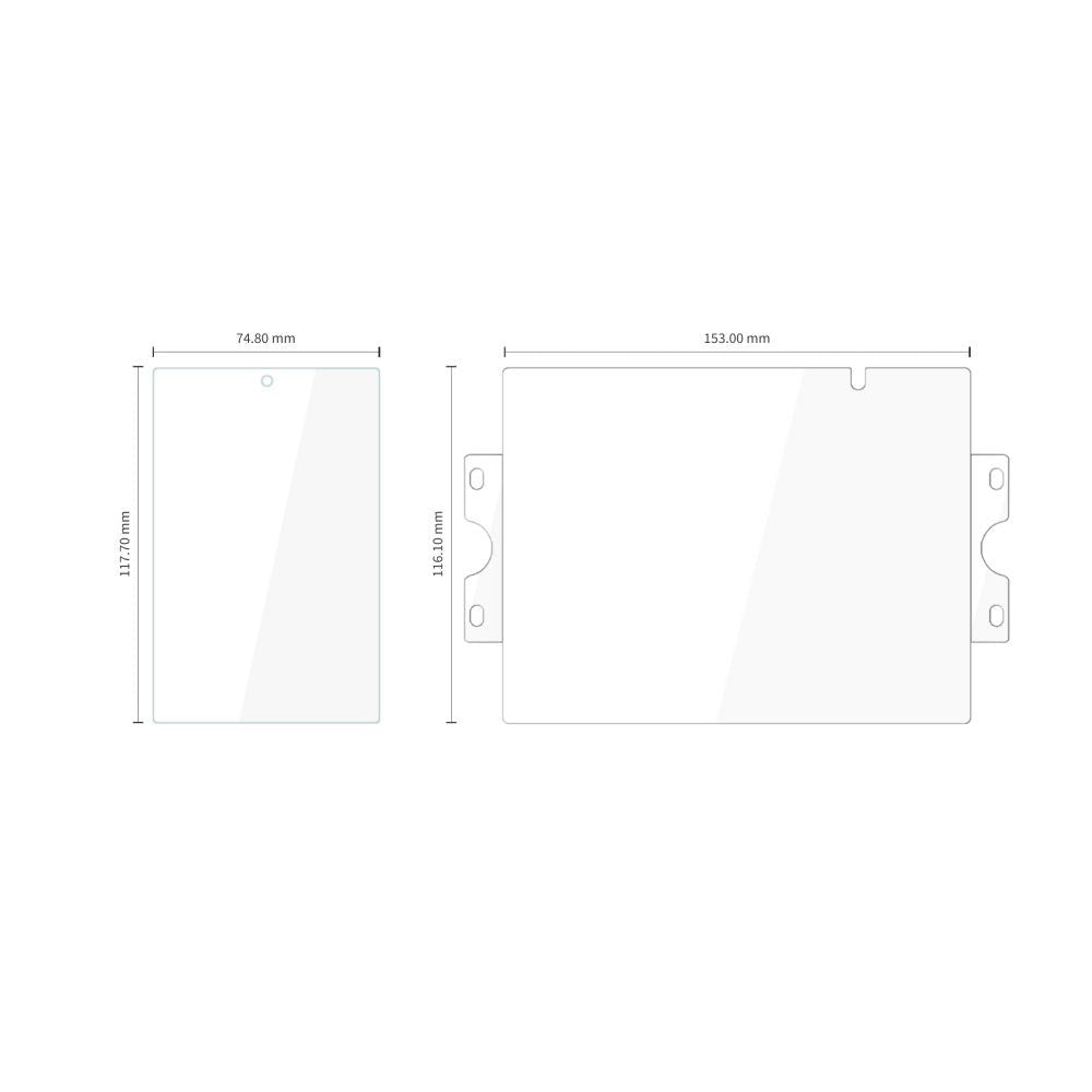 Samsung Galaxy Z Fold8 Tech-Protect Easy Set Foil & Glas Fit+ 4-i-1-skärmskyddsset - Framsida och Baksida - Transparent