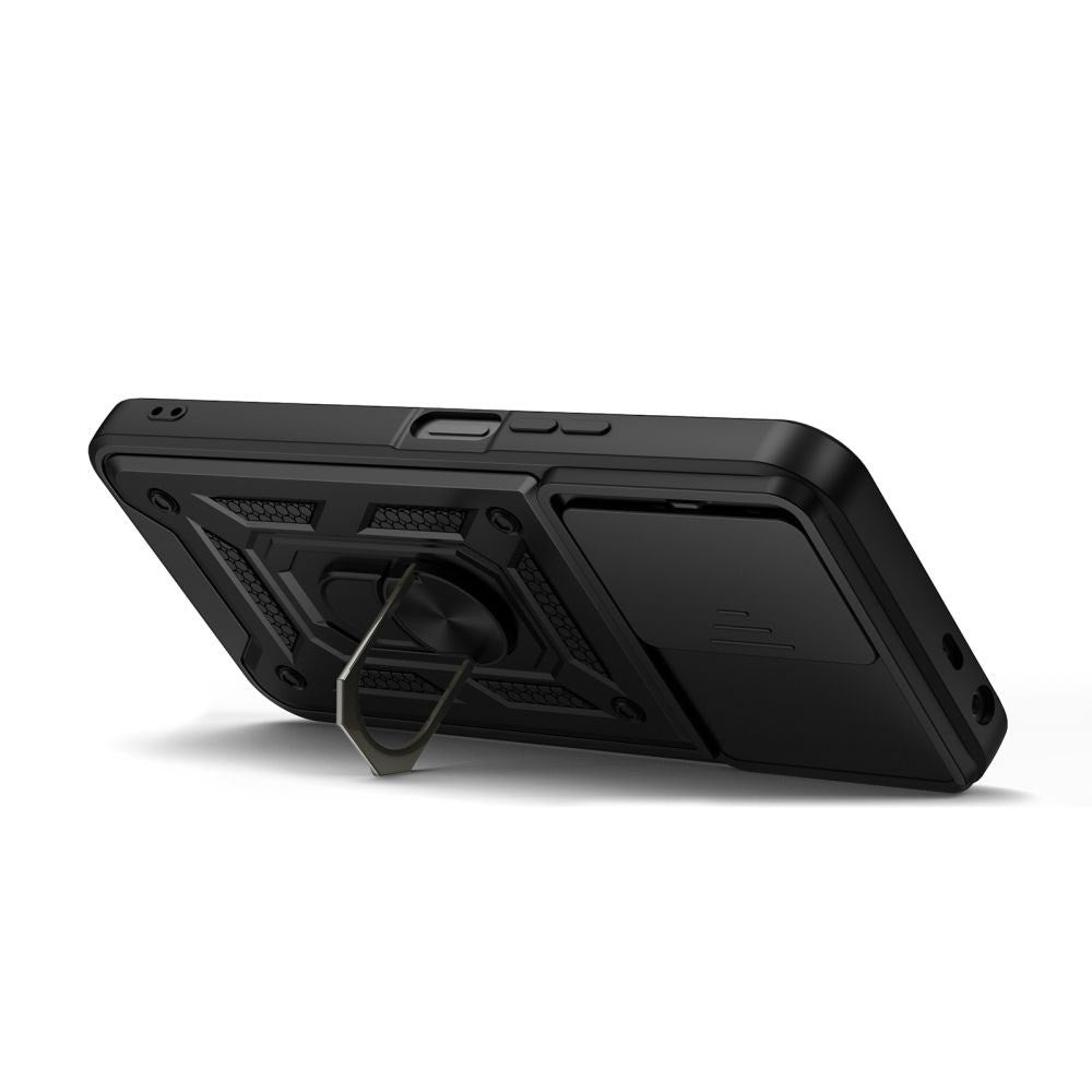 Xiaomi Redmi 17 (5G) / (4G) Tech-Protect Camshield Pro Skal m. Kameraskydd & Stödfunktion - Svart