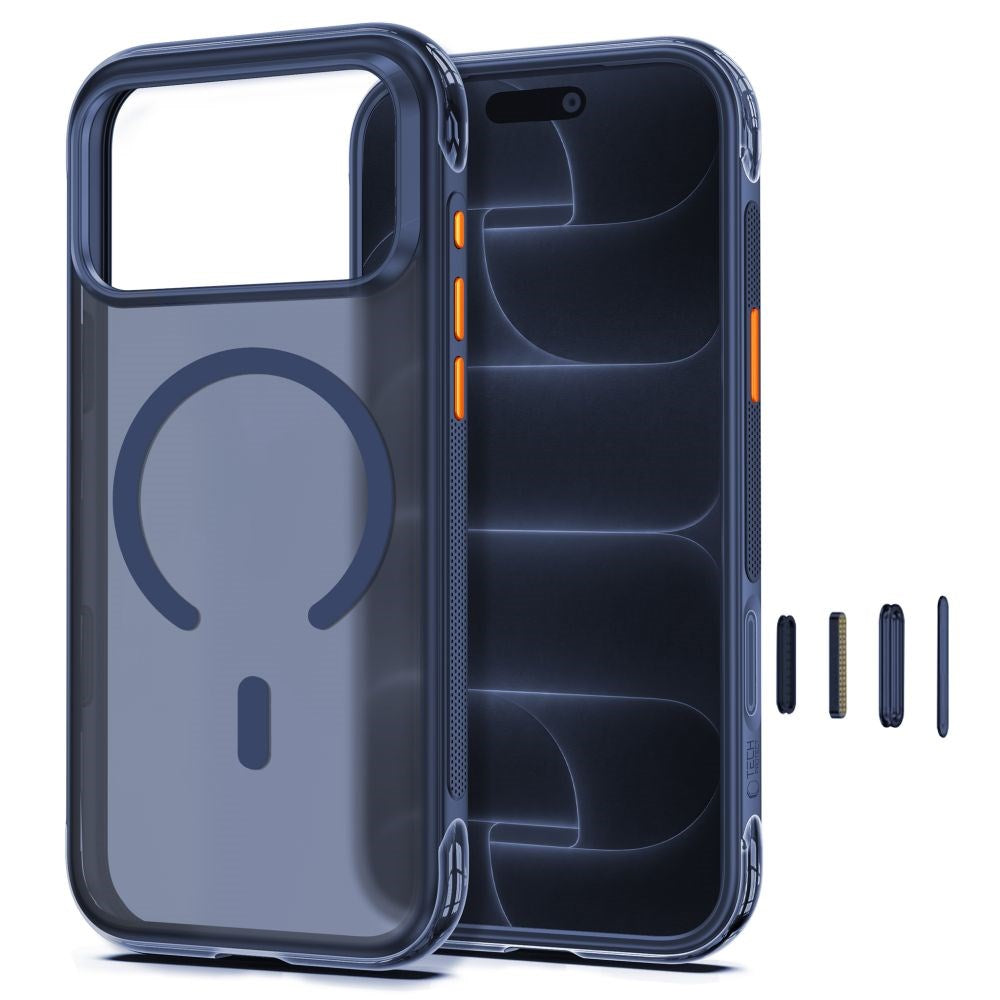 iPhone 18 Pro / 17 Pro Tech-Protect MagAir Skal - MagSafe Kompatibel - Matt Blå