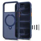 iPhone 18 Pro Max / 17 Pro Max Tech-Protect MagAir Skal m. Kickstand - MagSafe Kompatibel - Matt Blå