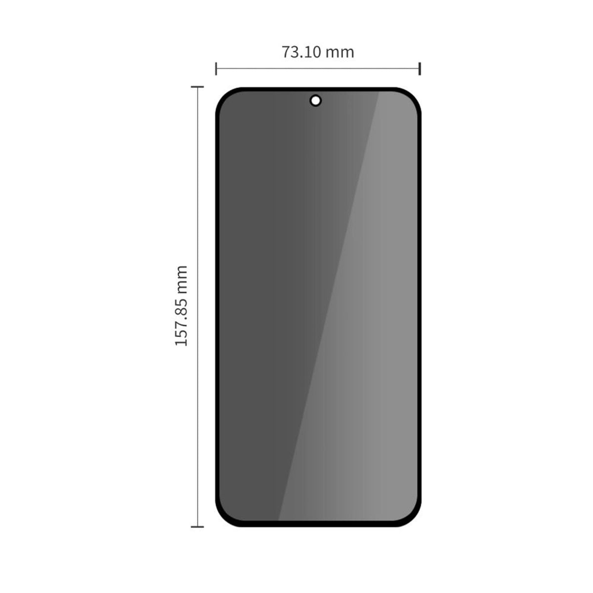 Samsung Galaxy S26 FE Tech-Protect Quick Set Spy+ Privacy Skärmskyddsglas - 2 st - Transparent