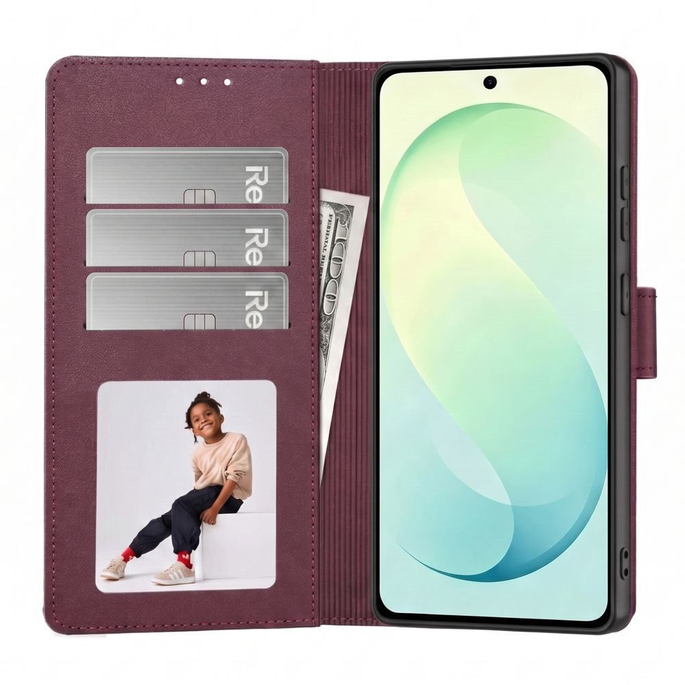 Samsung Galaxy S26 FE Tech-Protect Wallet Fodral m. Korthållare - Röd