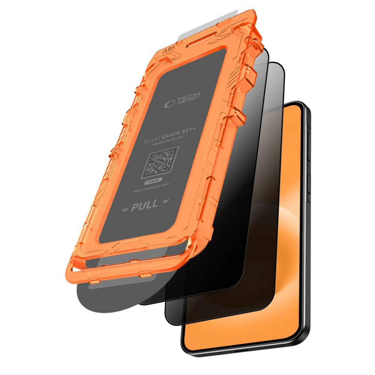 Samsung Galaxy A18 (4G / 5G) Tech-Protect Quick Set Spy+ Privacy Skärmskyddsglas - 2 st - Transparent