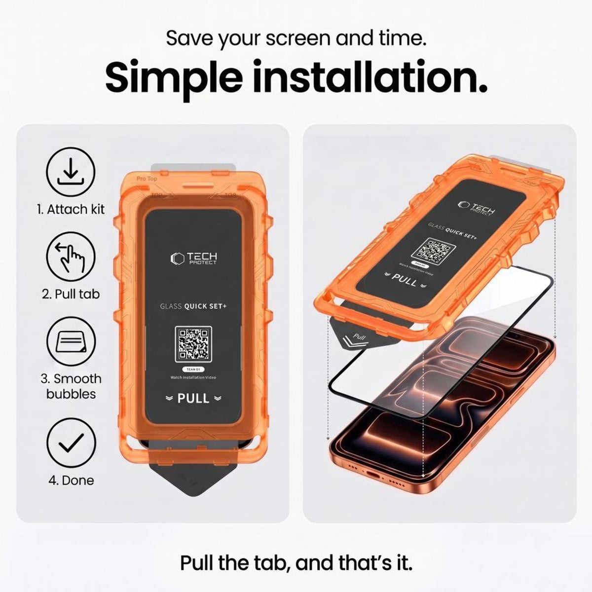Samsung Galaxy A18 (4G / 5G) Tech-Protect Quick Set+ Skärmskyddsglas - 2 st - Transparent