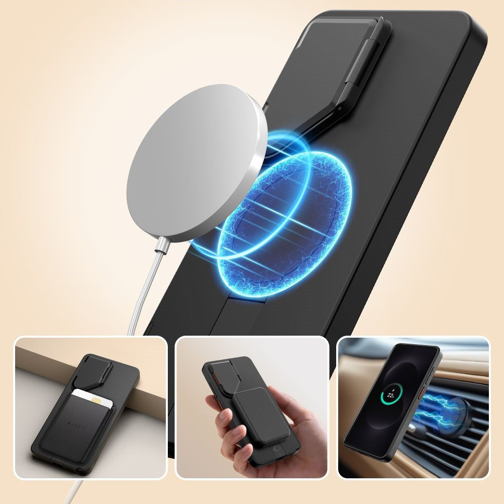 Samsung Galaxy S26 Ultra Tech-Protect Kevlar Aura Hybrid Skal - MagSafe Kompatibel - Svart