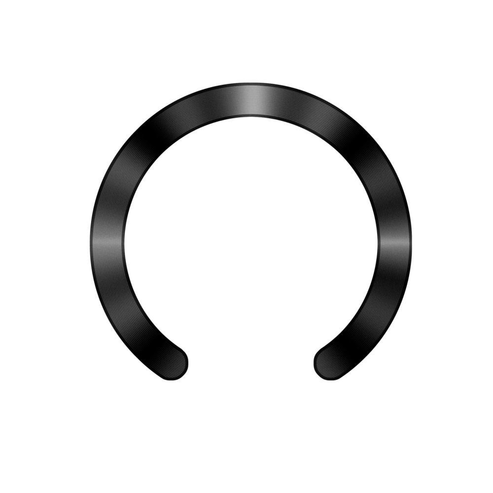Tech-Protect MagSafe Kompatibel Magnetisk Ring m. Installationsram - 2 st - Orange / Svart
