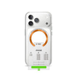 Tech-Protect MagSafe Kompatibel Magnetisk Ring m. Installationsram - 2 st - Orange / Svart