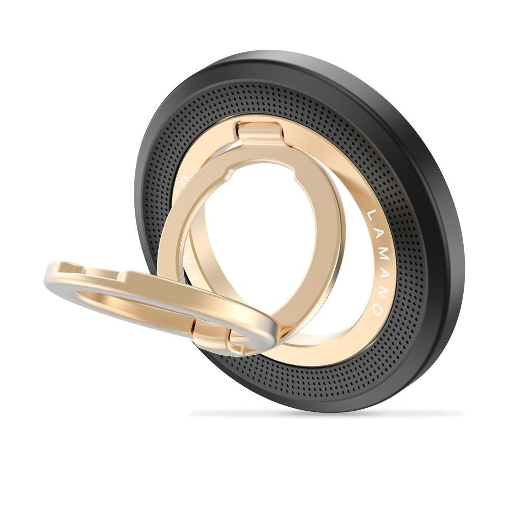 Tech-Protect Lamano Magnetisk Mobil Ring - MagSafe Kompatibel - Svart / Guld