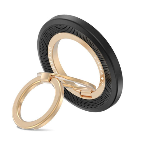 Tech-Protect Lamano Magnetisk Mobil Ring - MagSafe Kompatibel - Svart / Guld