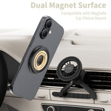 Tech-Protect Lamano Magnetisk Mobil Ring - MagSafe Kompatibel - Svart / Guld