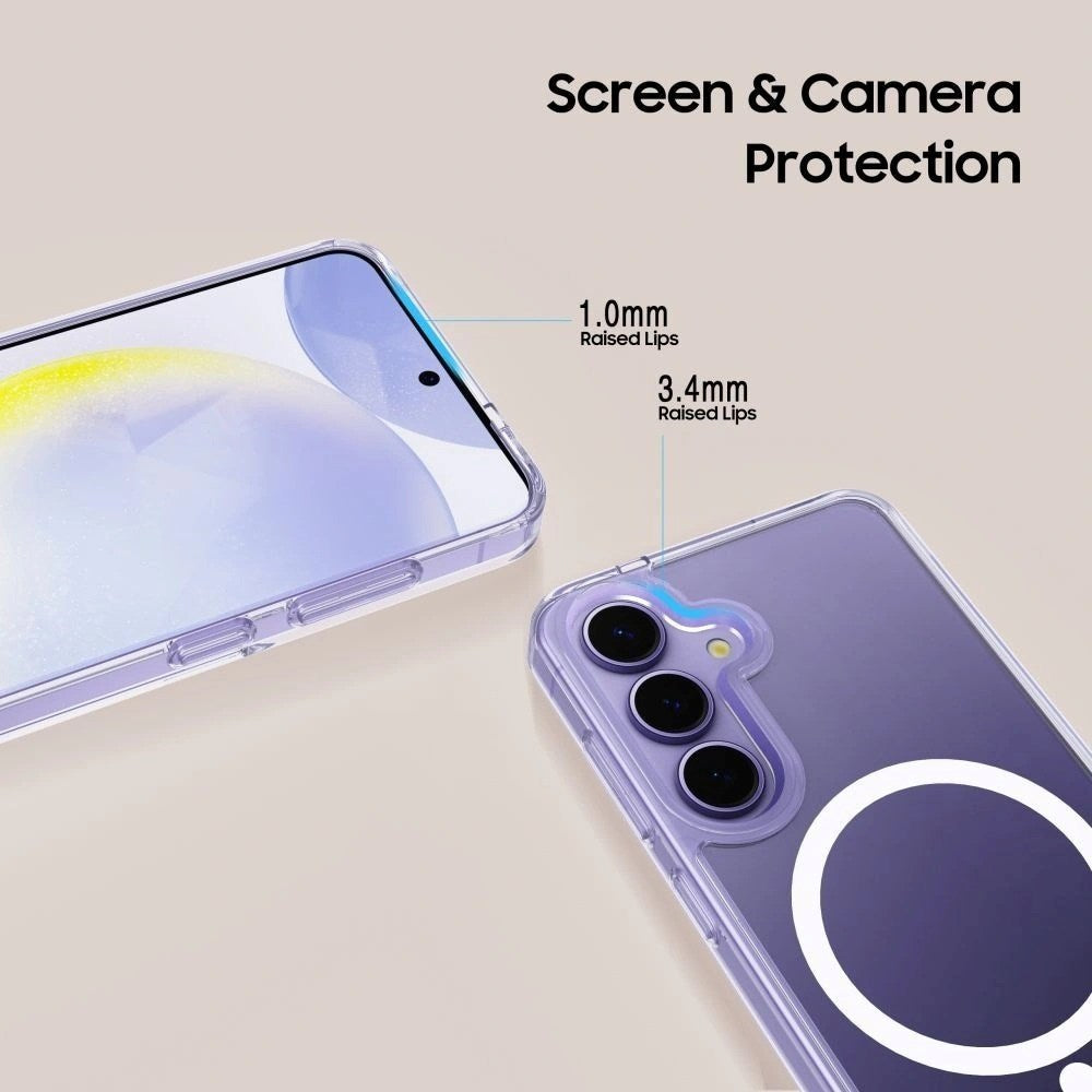 Samsung Galaxy S26+ (Plus) Tech-Protect Flexair Hybrid Skal - MagSafe Kompatibel - Genomskinlig